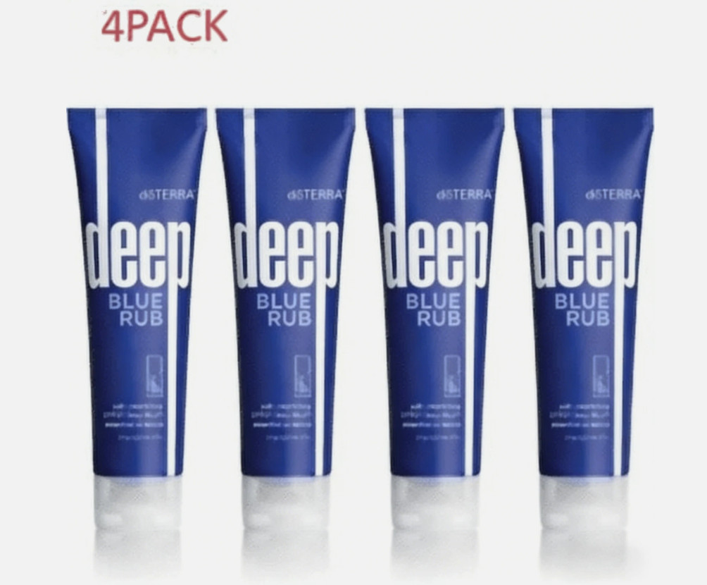 4 PACK DoTERRA Deep Blue doterra Rub Body Cream - 4 oz U.S. Stock EXP:02/2028