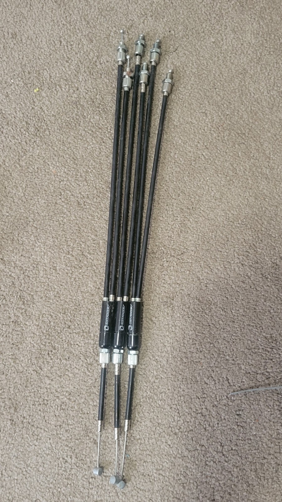 old school NOS Odyssey upper gyro cable lot of 3 bmx freestyle bike black