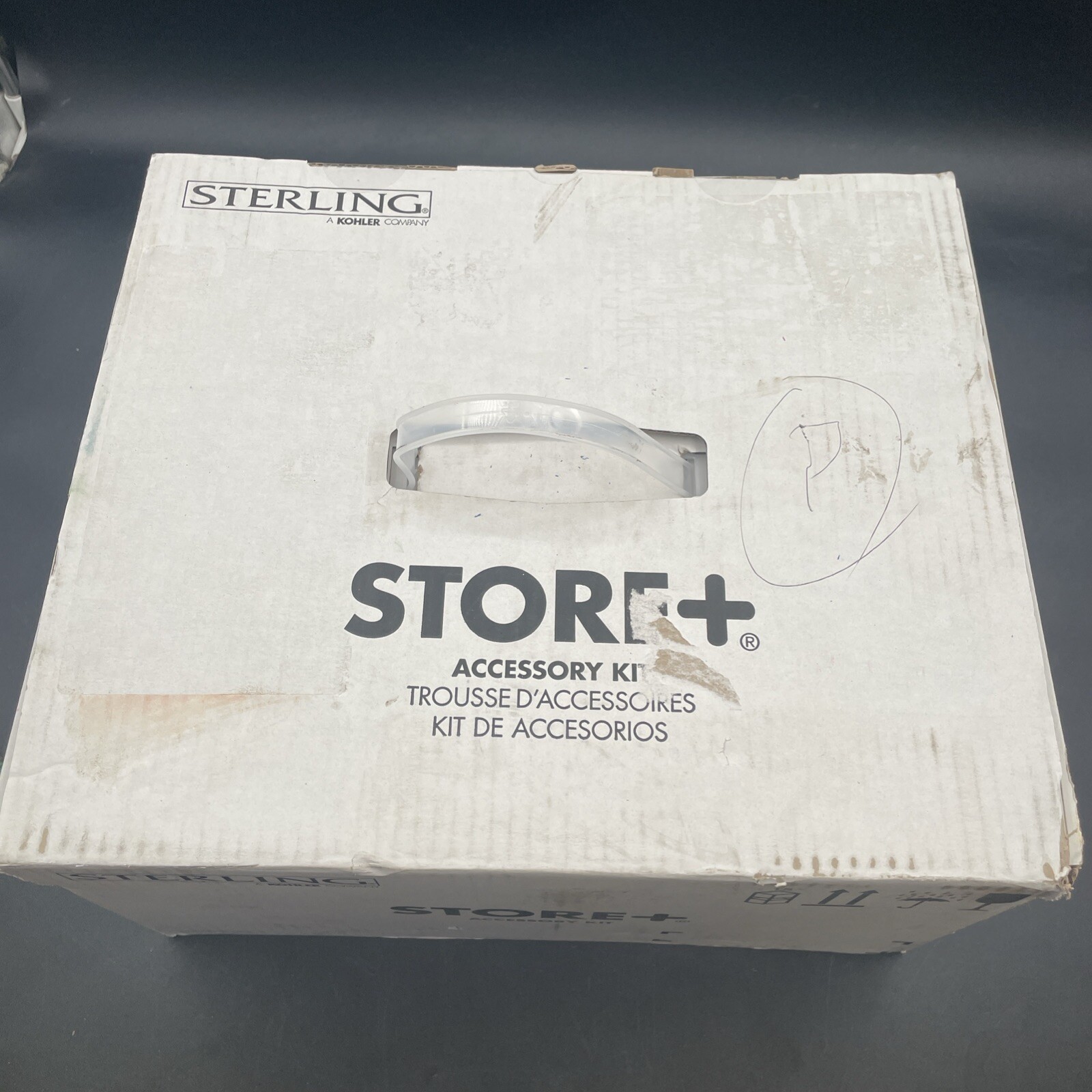 Sterling Store+ Basic 10-Piece Shelf Bin Caddy Accessory Kit in White 88028700-0