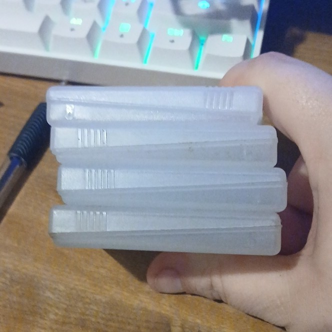 Nintendo Game Boy Original Clear Cartridge Cases Lot