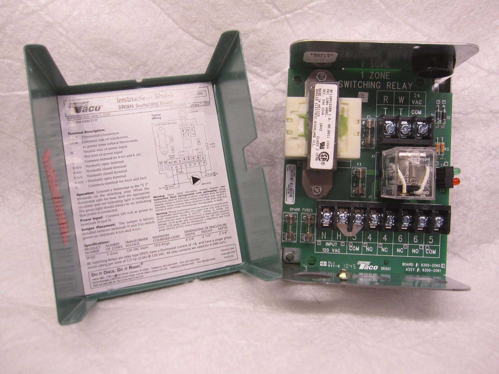 24 volt Replacement Switching Relay (REPLACEMENT RELAY ONLY) Taco/Argo Relay Box