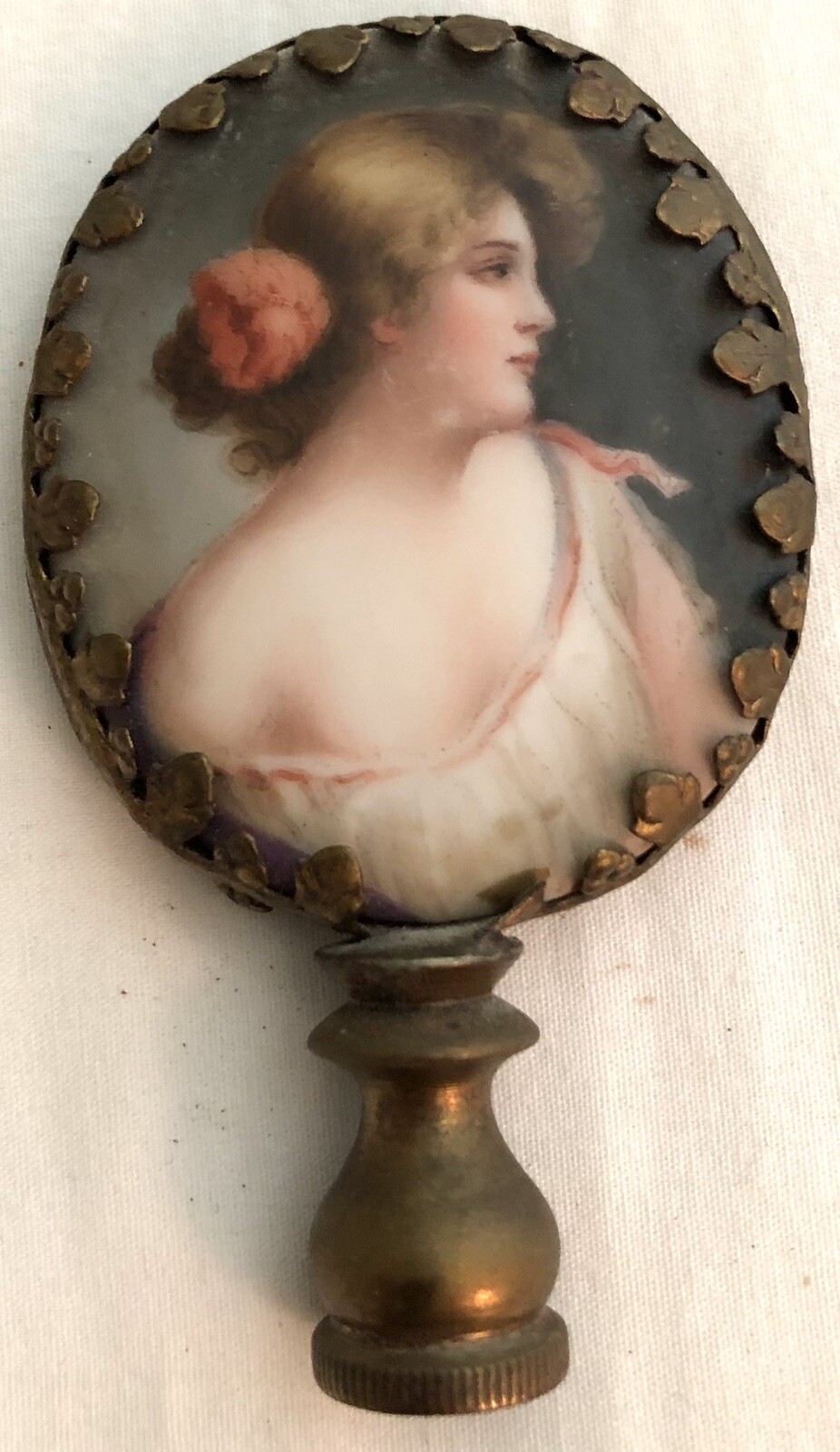 Porcelains Two Separate In Lamp Finial/Napoleon & Josephine Vintage