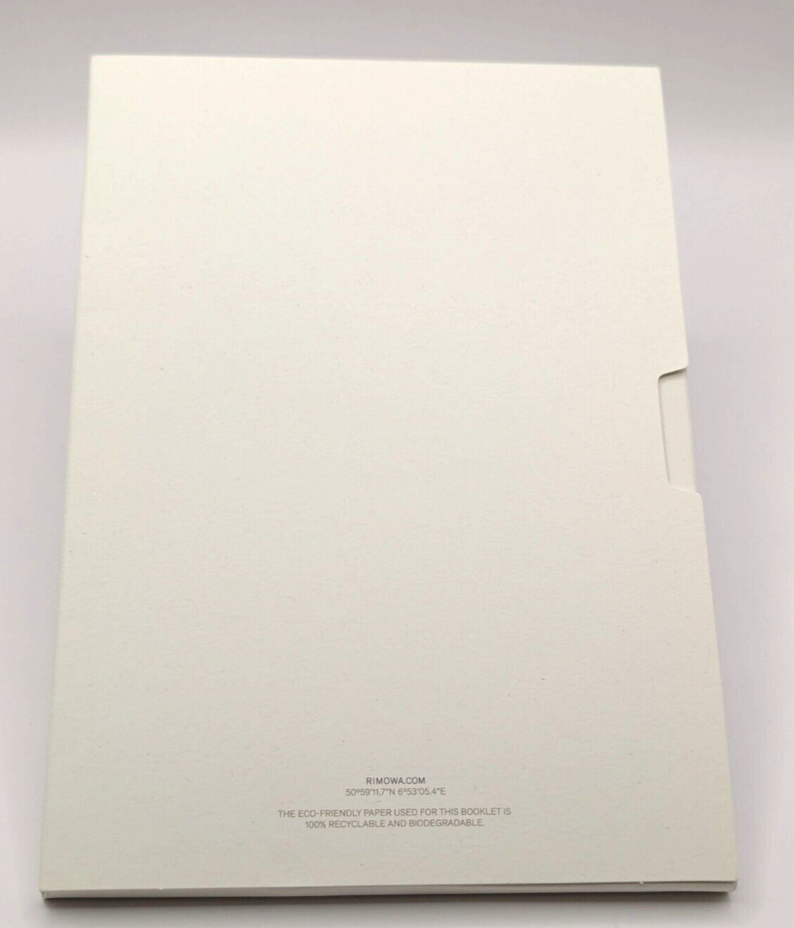 RIMOWA Black Leather Travel Luggage Tag Name Card w/ Strap Box Nearly Mint