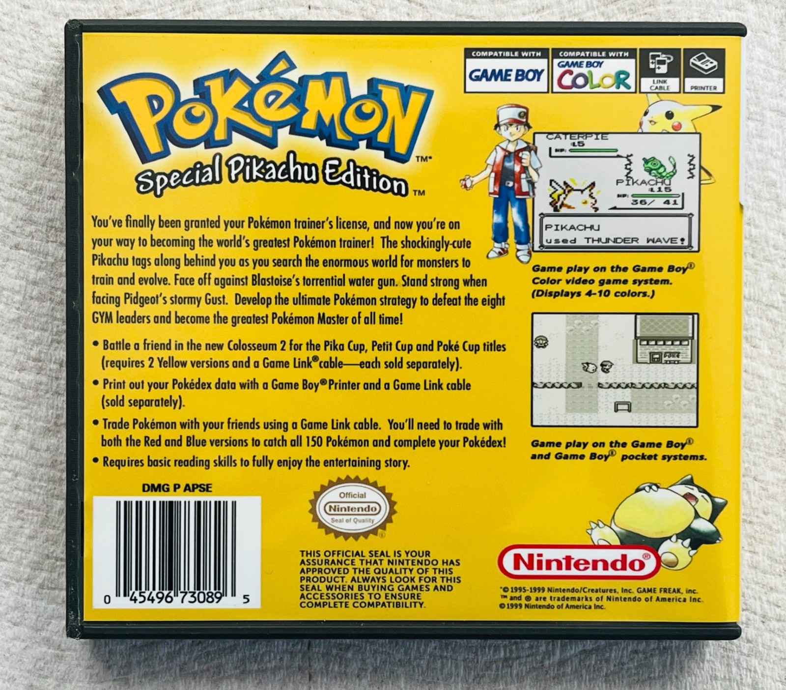 Pokemon Red, Bue, Yellow CASE ONLY 3 Pack Game Boy Box Pokémon Nintendo DS Sized