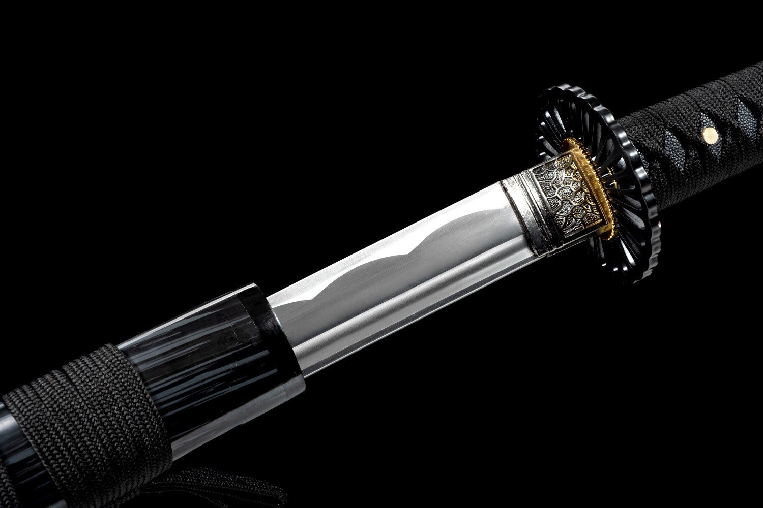 Sharp All Black Katana 1095 Steel Battle Ready Japanese Samurai Functional Sword