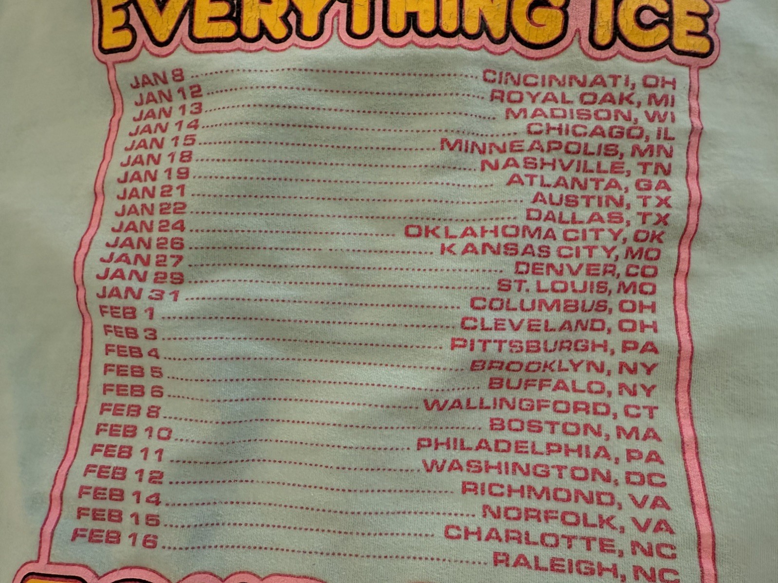 Yung Gravy Sugar Spice Everything Ice Tour 2022 Hoodie Rap Merch L Minnesota