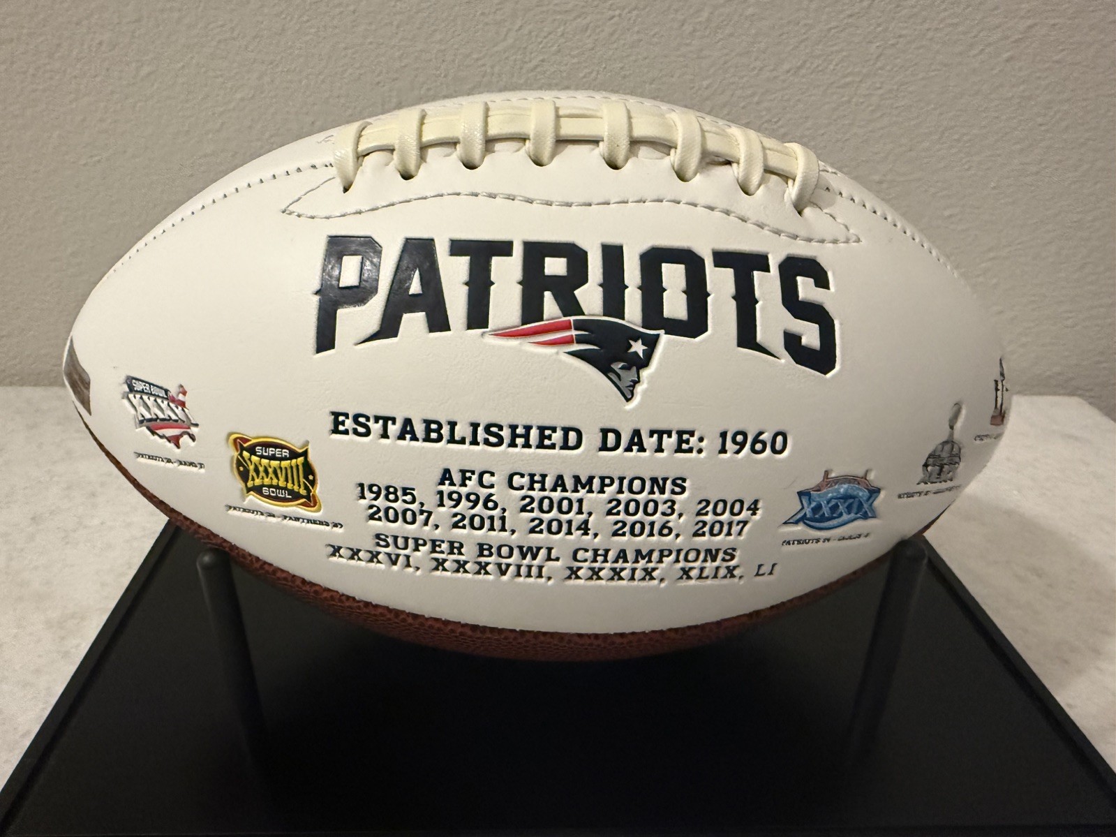 Autographed Tom Brady Signed Football w/COA New England Patriots