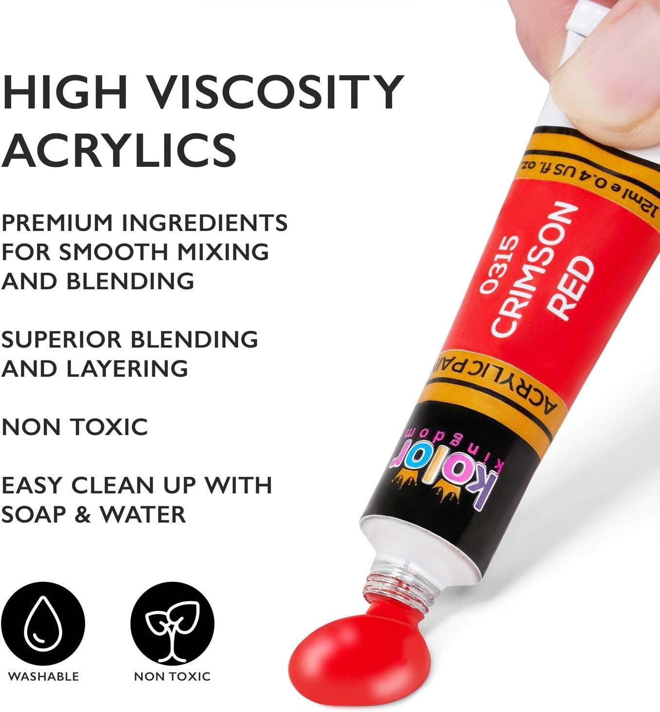 24 Colors Paint DIY Acrylic Paint Set for Hobby Model Painting Artists