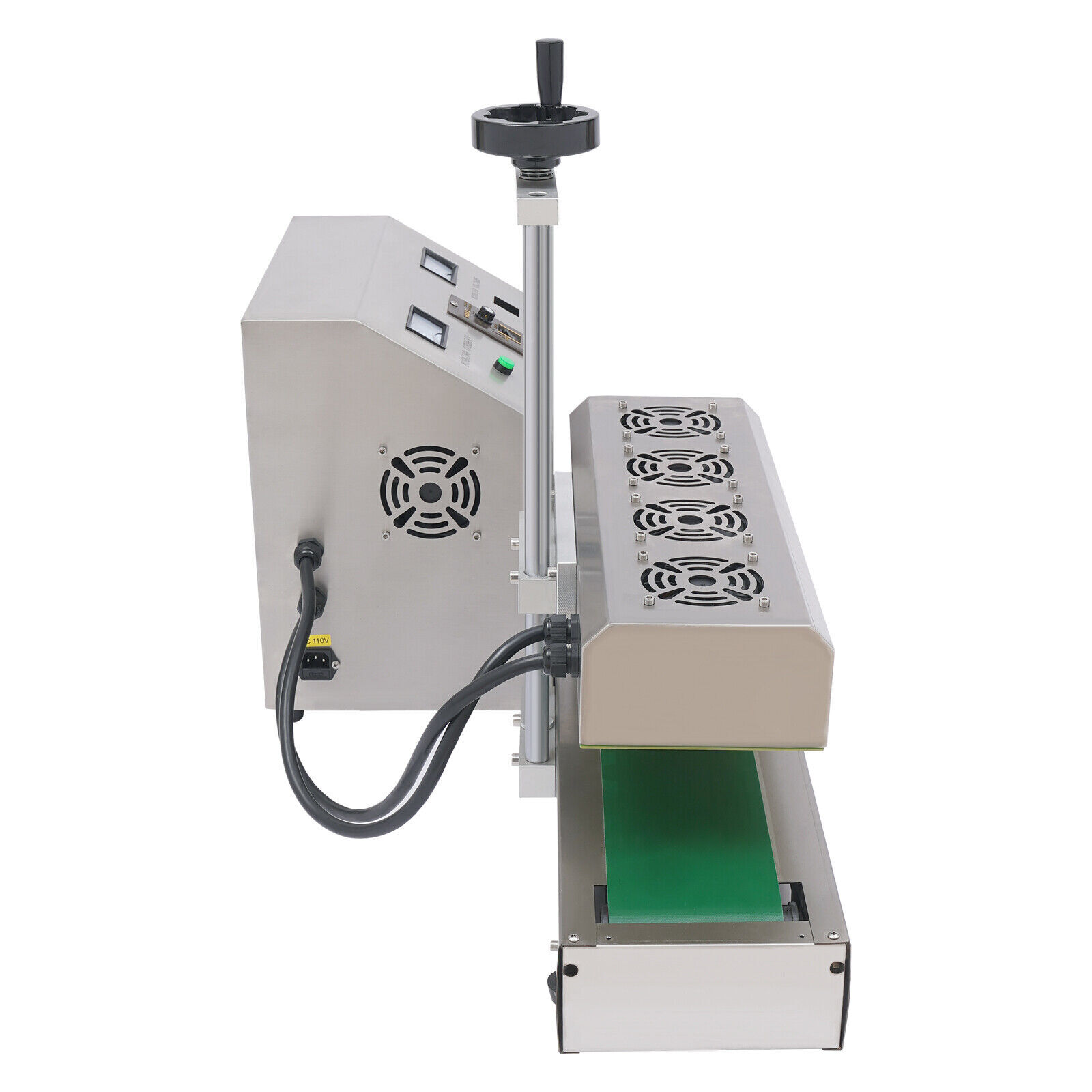 20-100mm Bottle Cap Automatic Sealer Continuous Induction Sealing Machine 1800w