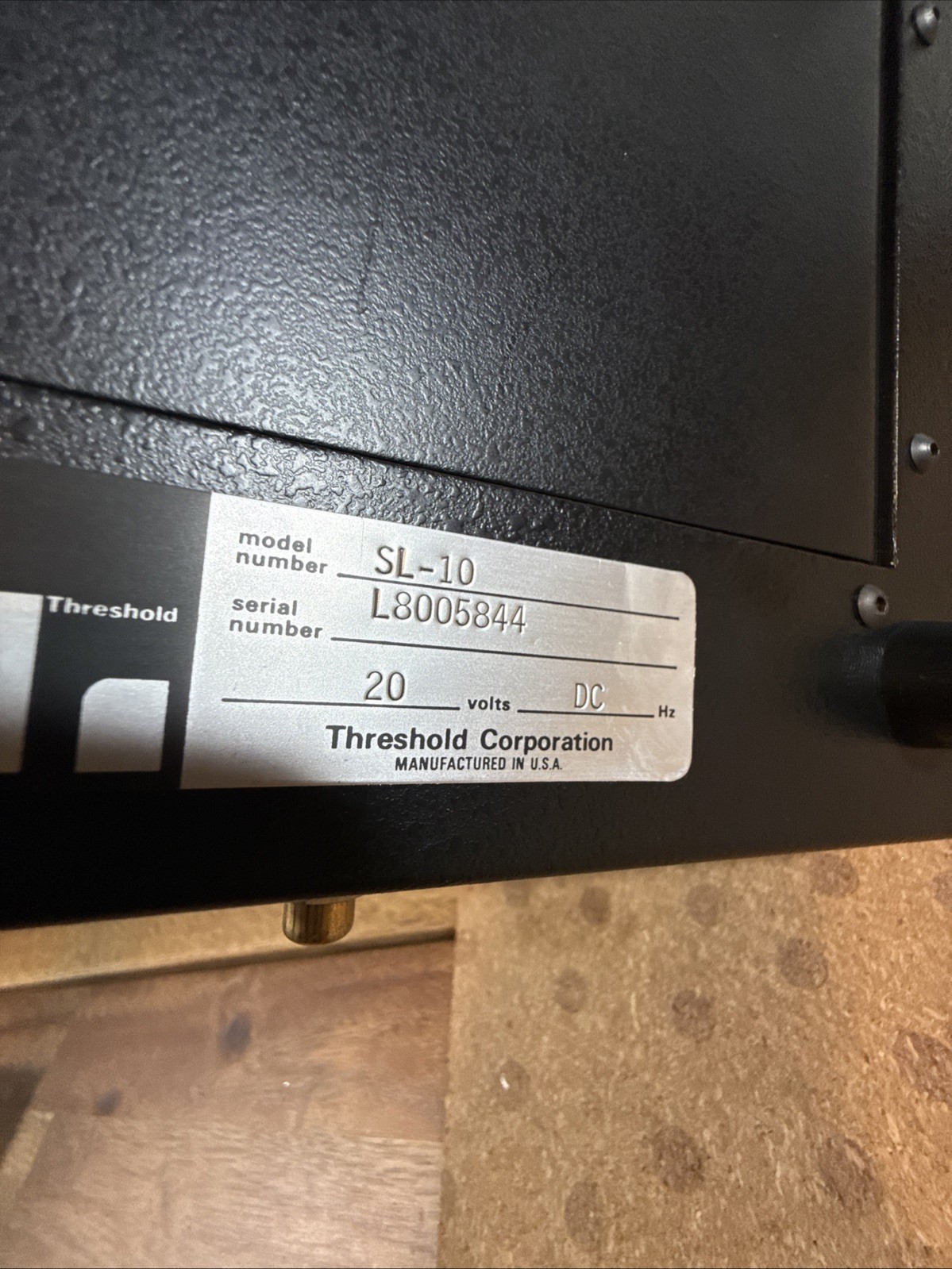 Threshold Model SL10 Preamplifier Cascode Class A Direct Coupled Preamp