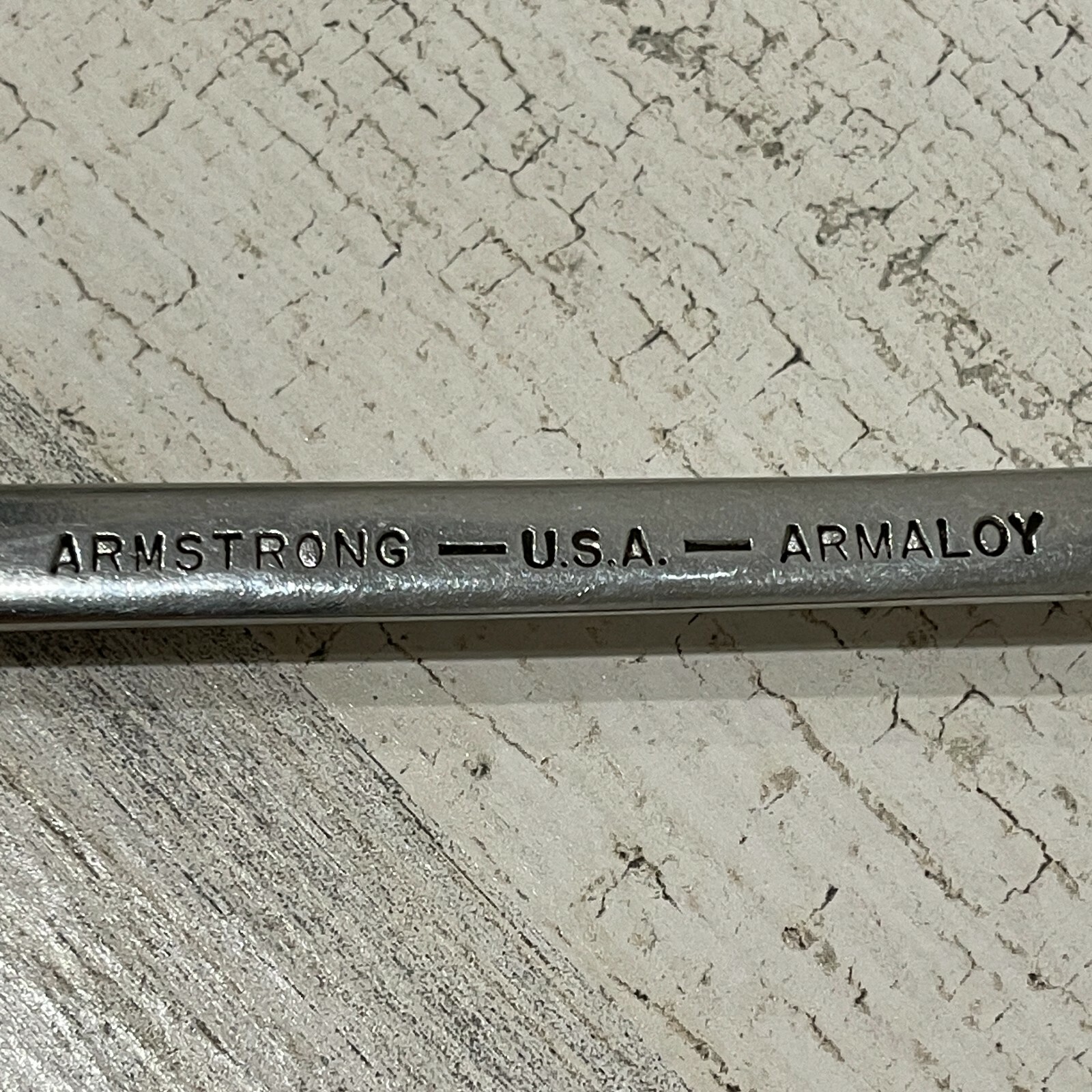 Vintage Armstrong 28-130 3/8 x 7/16" Double Head Flare Nut Wrench USA Armaloy