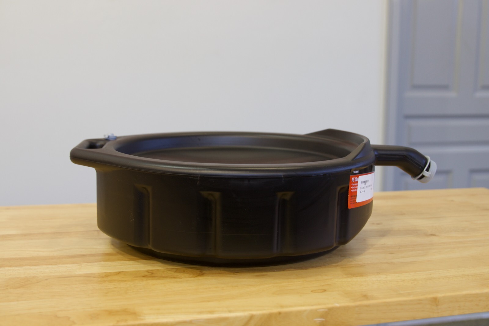 Flo Tool Oil Drain Pan Round 15 Quart Capacity Oil Pan and Carrier 11838