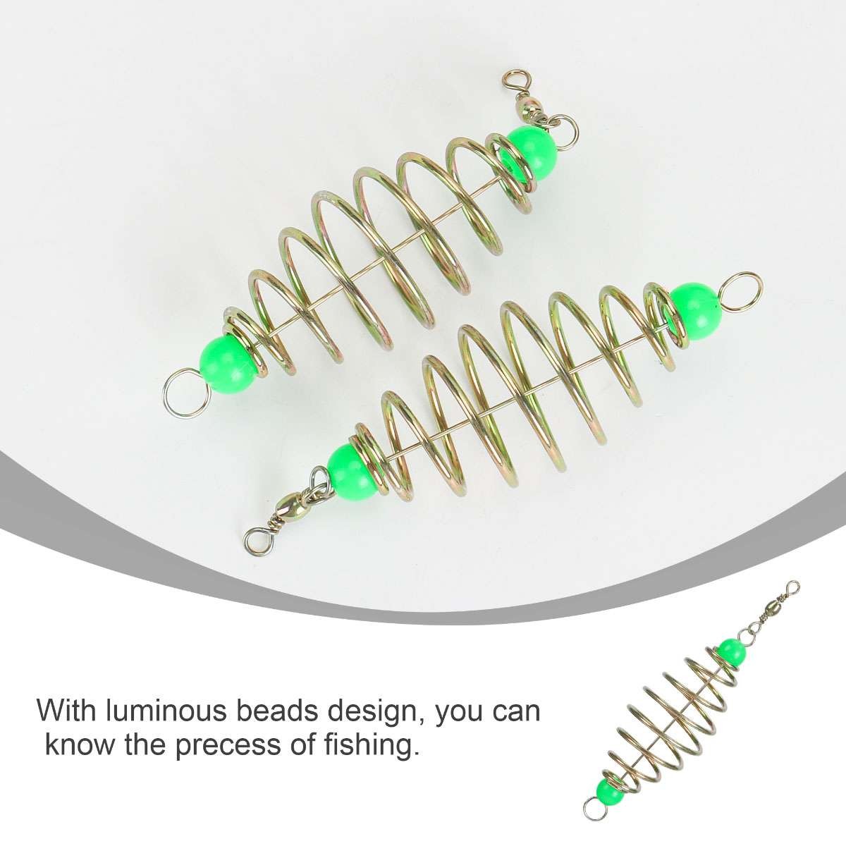 24Pcs Spring Carp Feeder Spring Fishing Feeder Bait Carp Fishing Baits Hook US