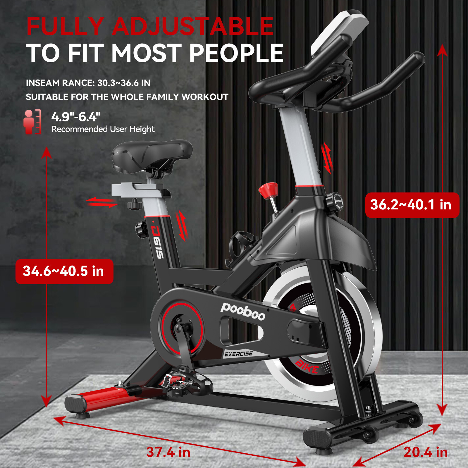 Indoor Cardio Workout Bike Stationary Bike Cycling Fitness Bike Exercise Bike