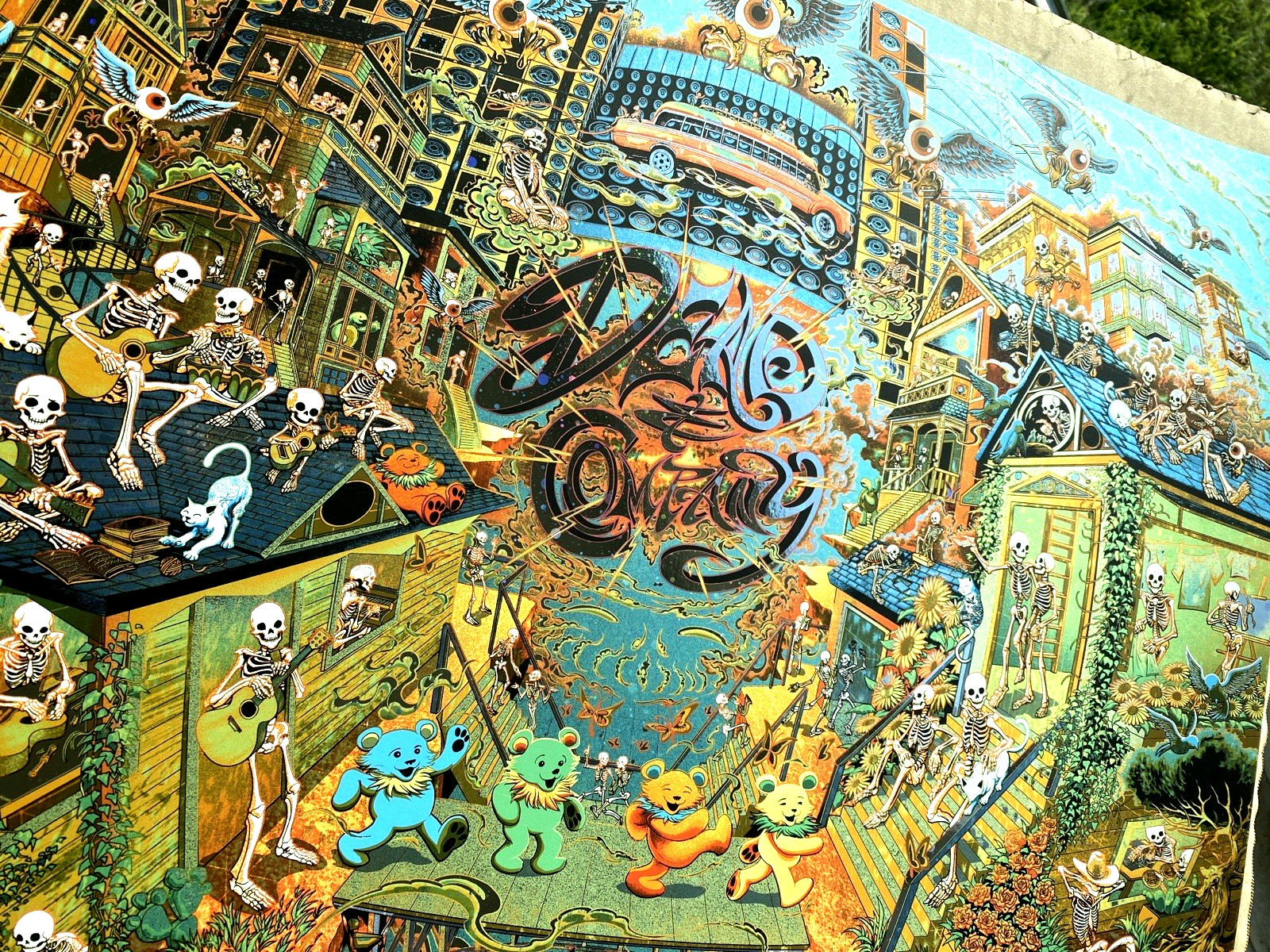 Dead & Company GALAXY FOIL Poster Sphere Las Vegas May 16 2025 #/335 Miles Tsang