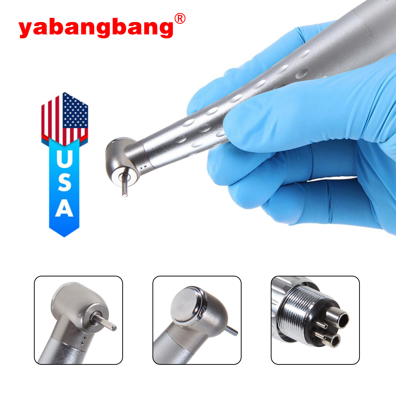 Kavo Style Dental High Speed Handpiece with 4 Hole Quick Coupler Coupling USA