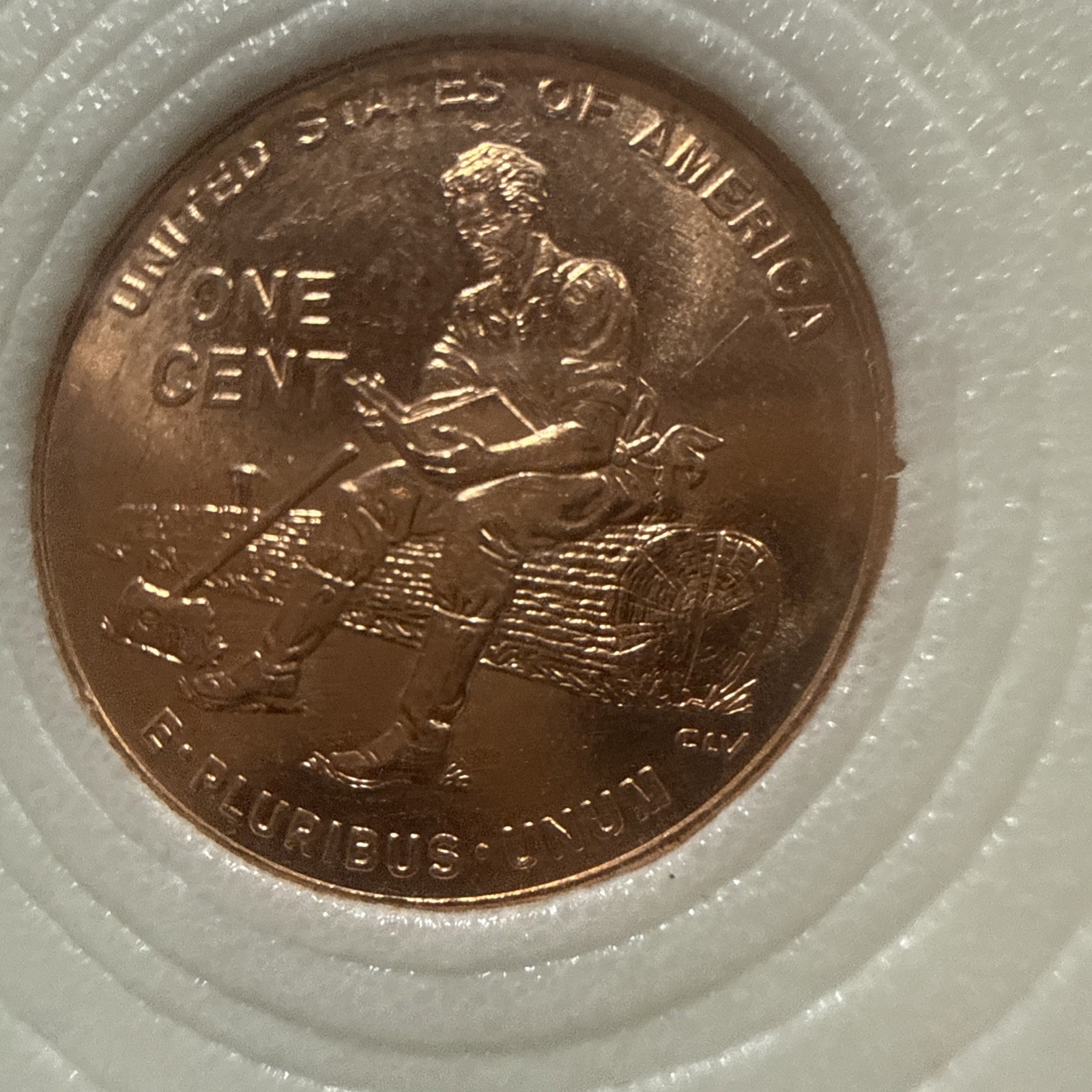 2009 Lincoln Sitting On A Log Penny No MINT Mark Circulated In Good Shape