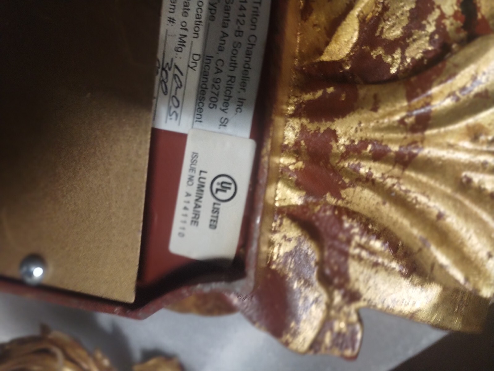 Hollywood Regency Gold Gilt Wall Sconces w/ Crystals – Ornate Electric Pair