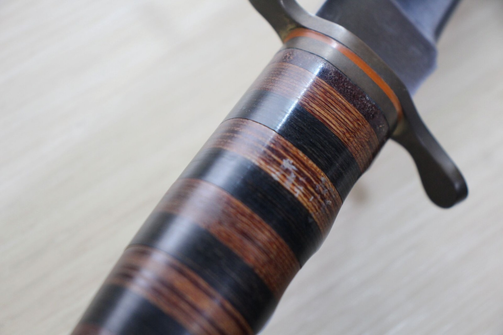 Vintage Hattori 1700A Hunter Knife Northman KT-117 Seki Japan 6” w/Sheath I95