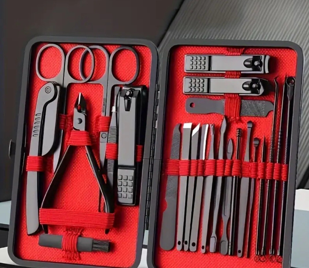 Women Men Manicure Pedicure Set Finger Toe Nail Clippers Scissors Grooming Kit