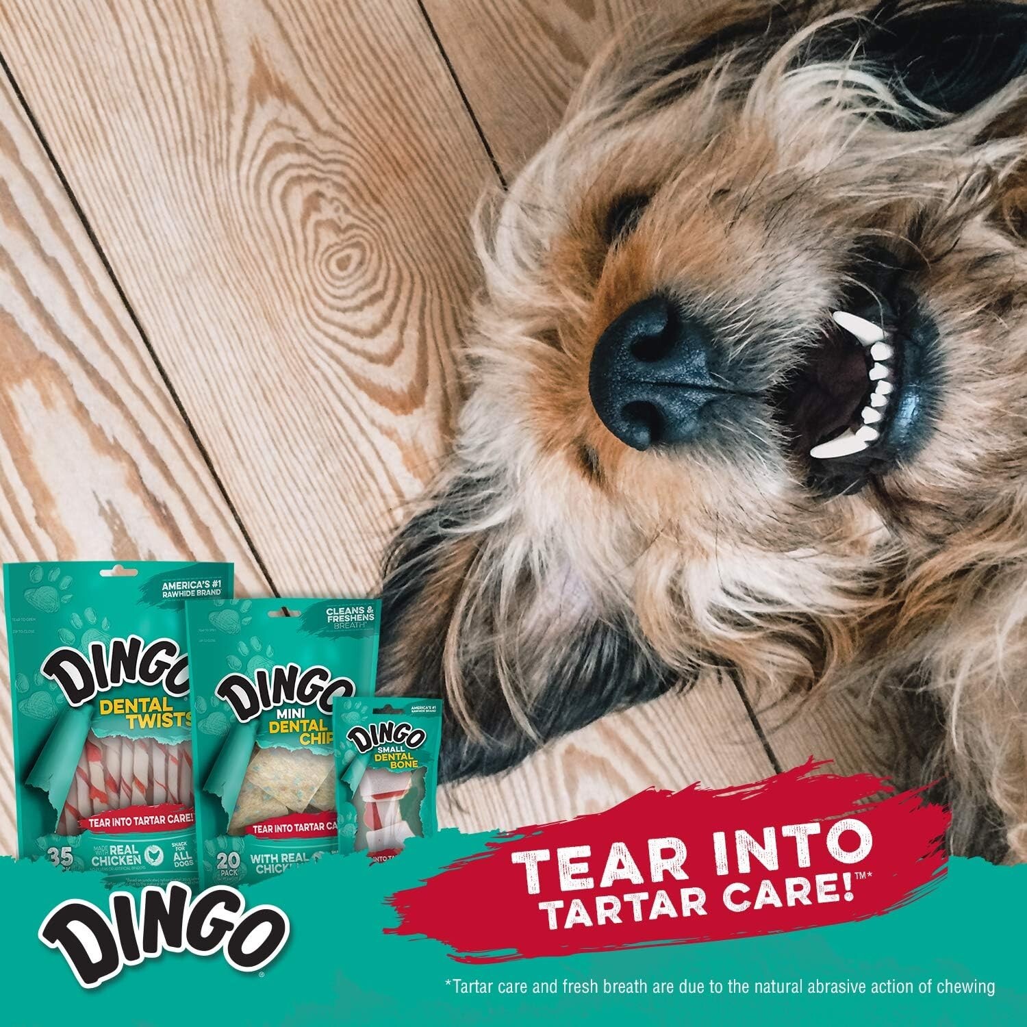Dingo Dental Sticks 48 Ct Dog Treats Clean Teeth Freshen Breath