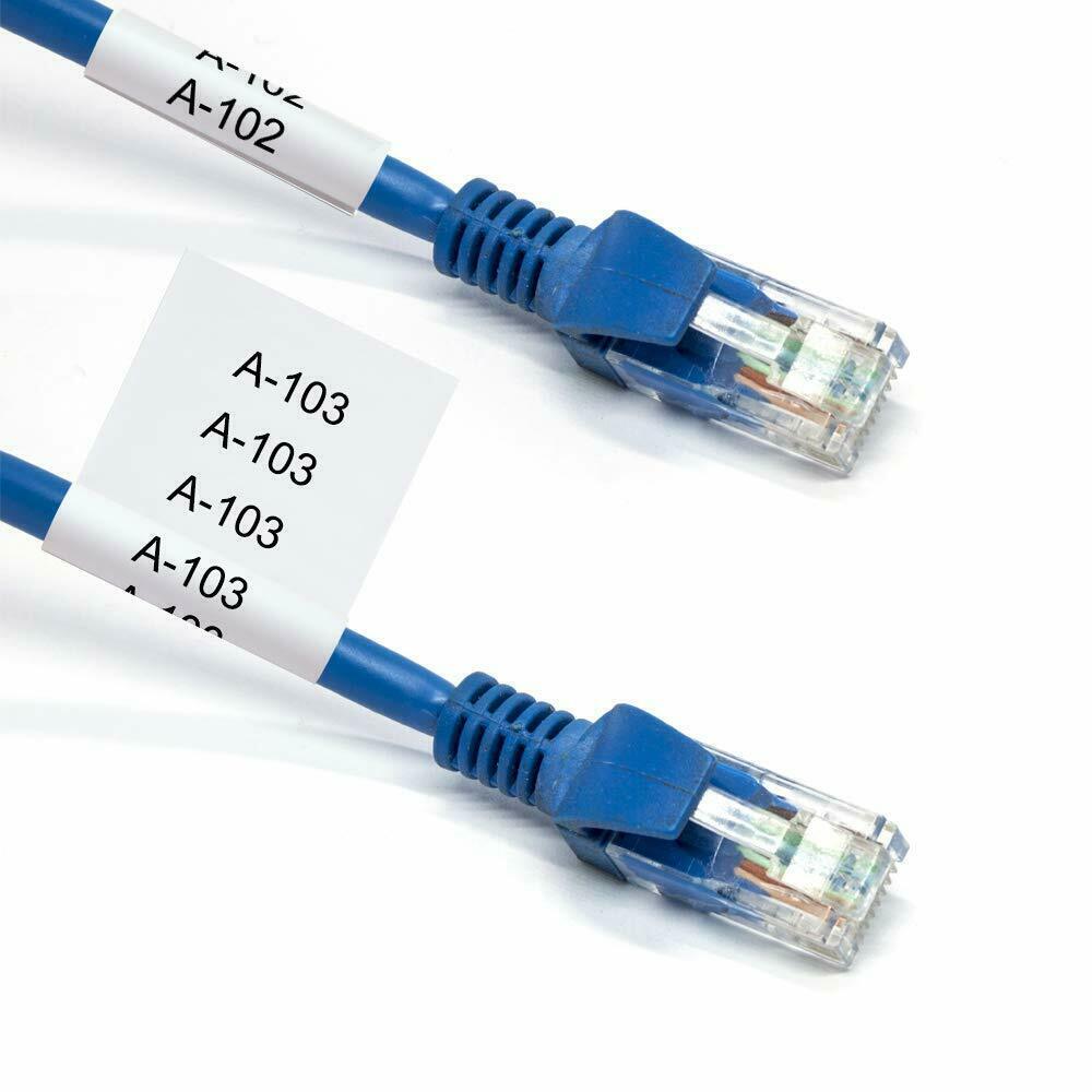 5PK for BRADY M21-500-499 Nylon Cloth Label Cartridge Black on White 1/2” 12.7mm