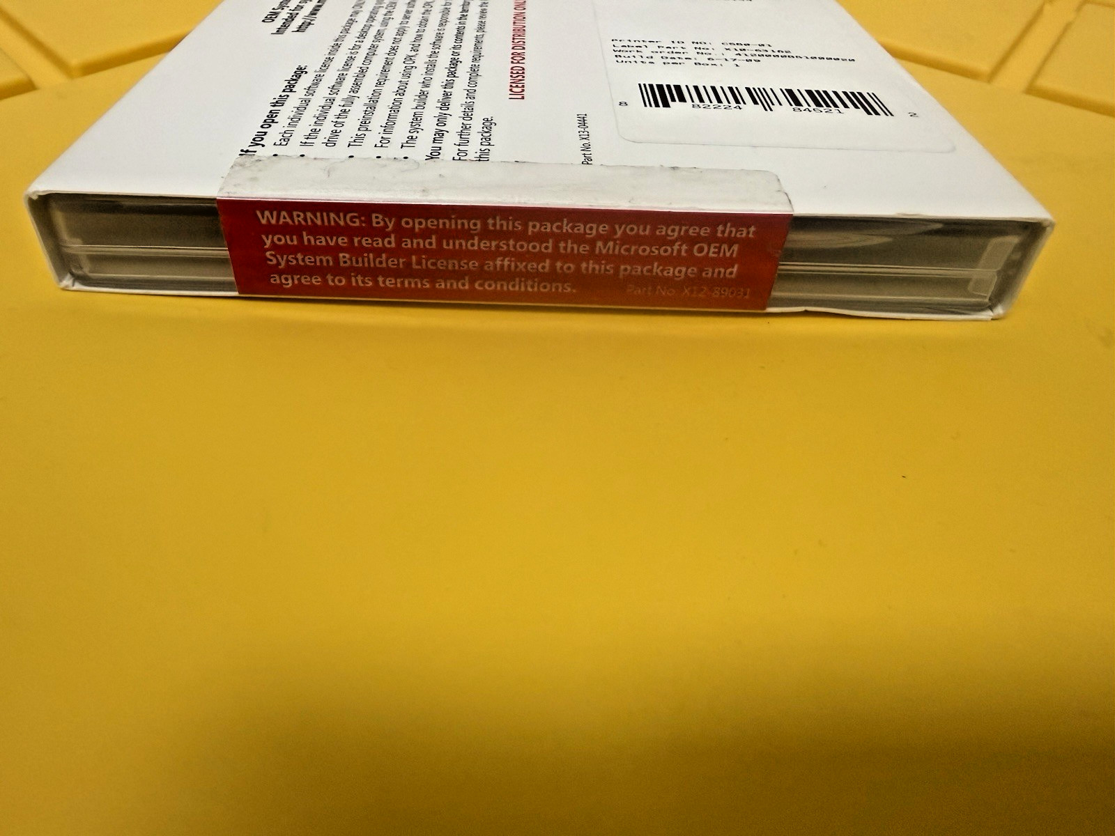 Microsoft Windows Vista Home Premium SP1 64-bit OEM System Builder Pack SEALED