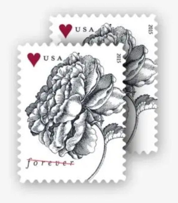 WEDDING VINTAGE ROSE Sheet of 100 Forever Stamps MNH #4959 INVITATIONS 2015