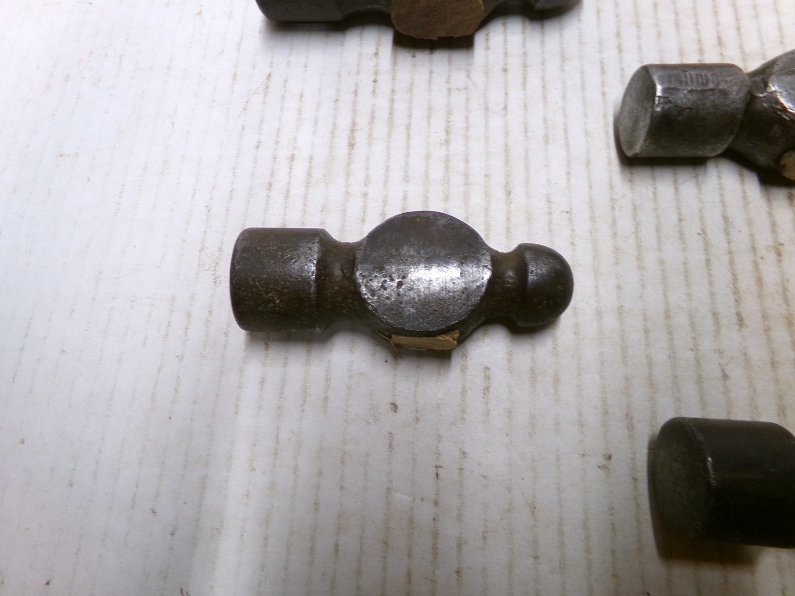 Lot of 7 Ball Peen Hammer Heads