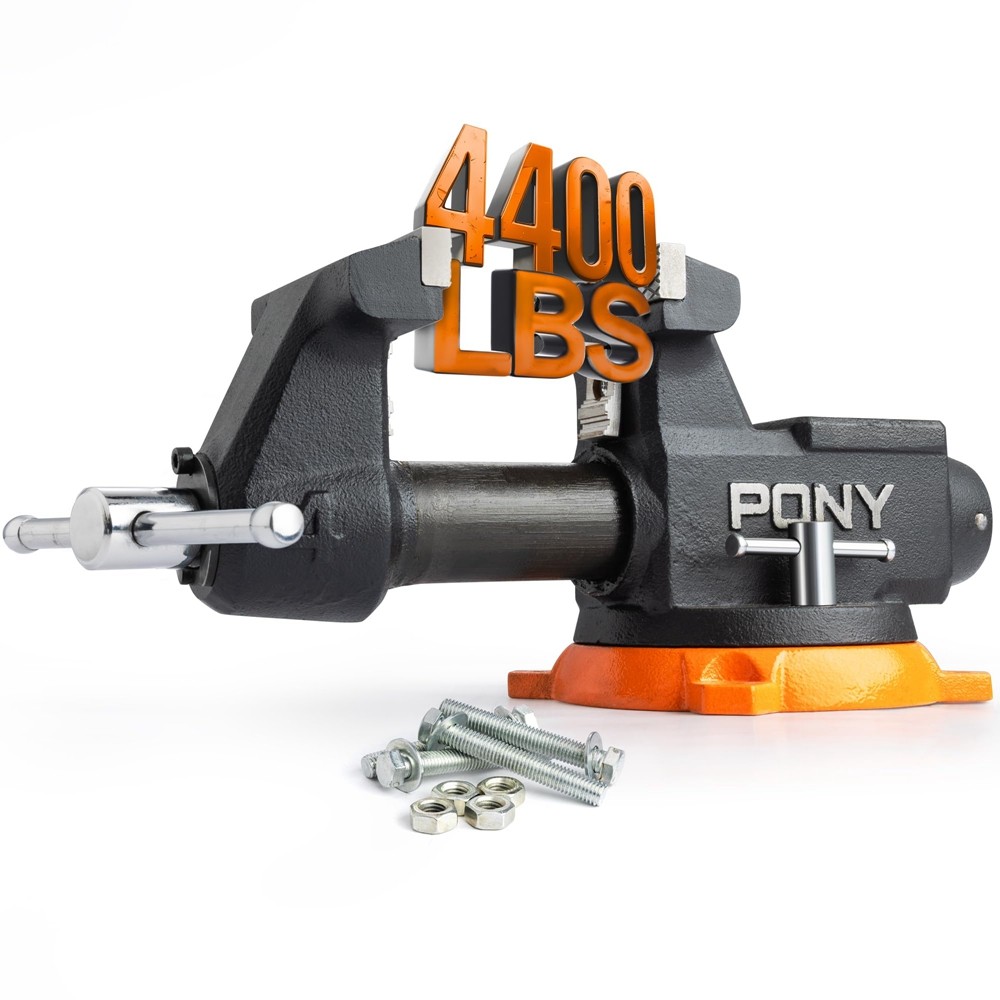 PONY 4“ Heavy Duty Bench Vise 4400LBS Clamping Force Pro Workshop Workbench Vise