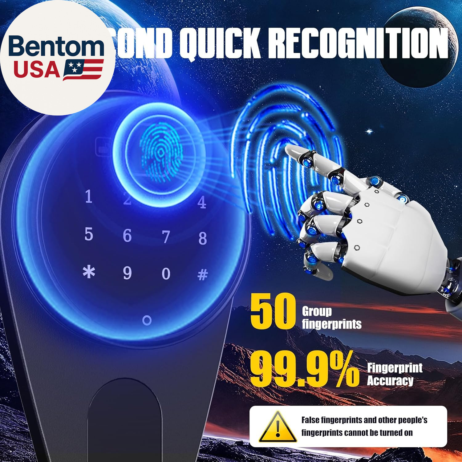 8-12 Gun Safe for Rifles and Pistols,Biometric Fingerprint Lock,No Assembly Requ