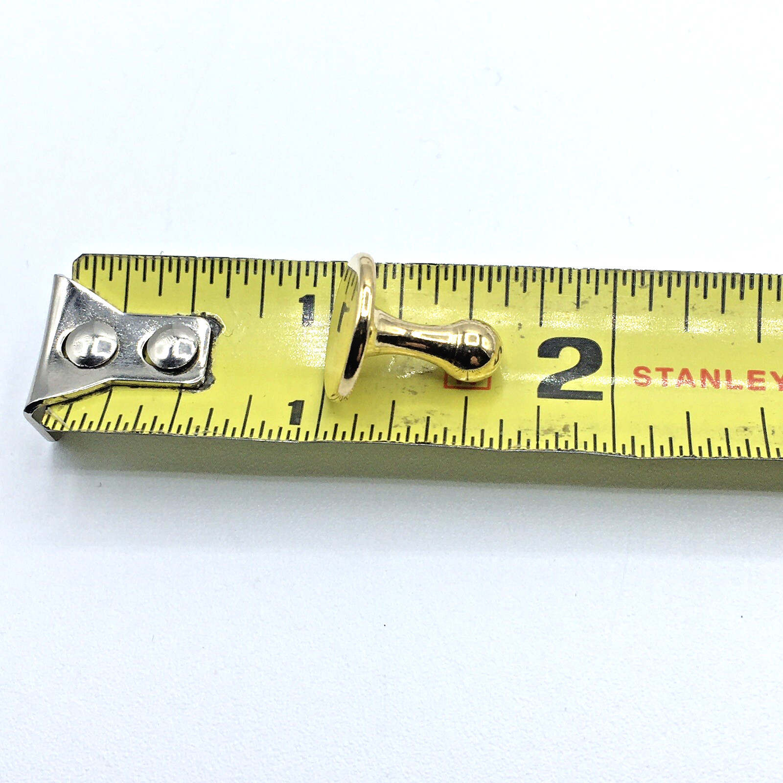 Gold Tone Shirt Collar Large Ball Studs Formal Ware Tuxedo Cleric Clergy NOS