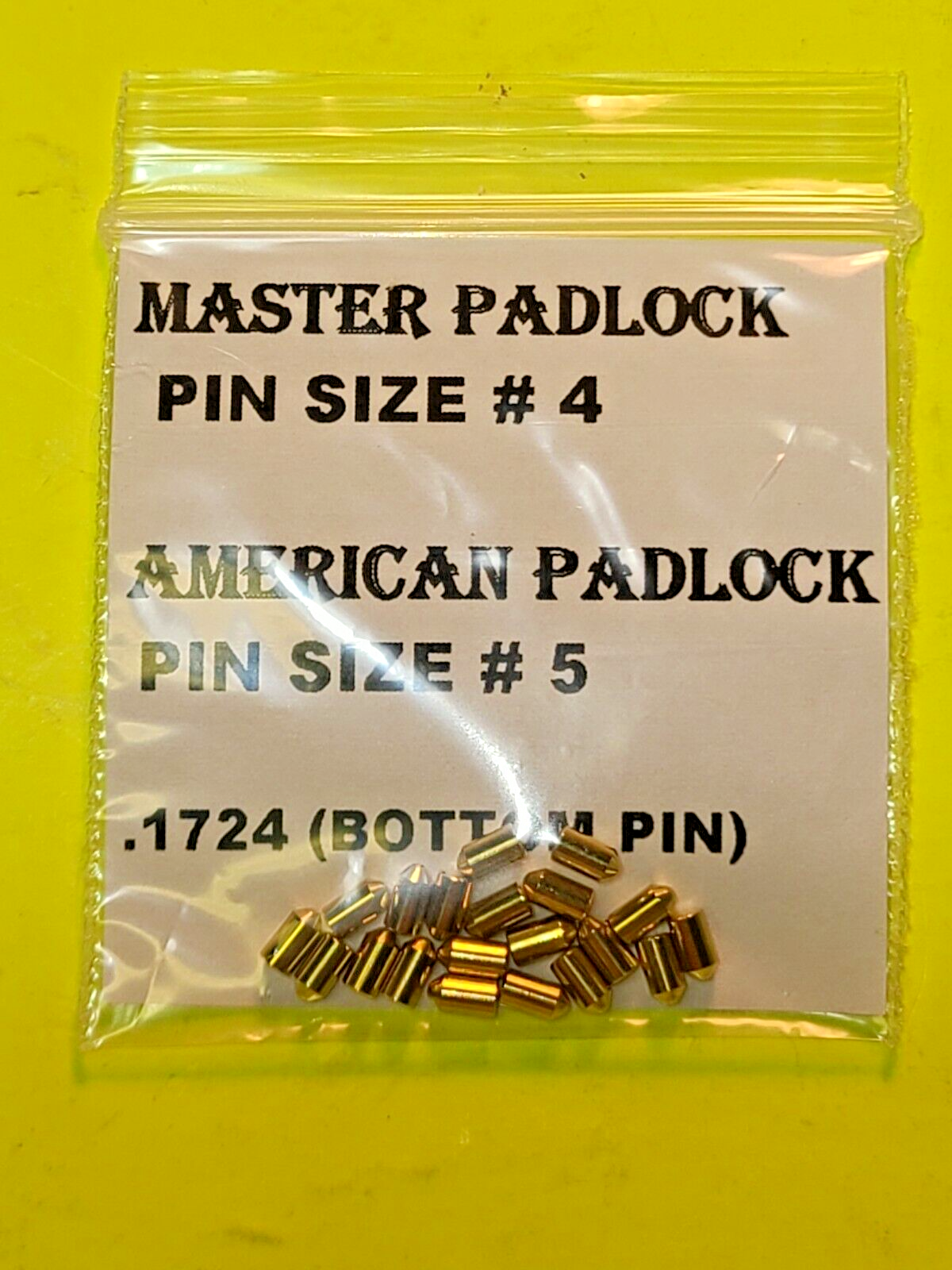 MASTER AMERICAN LOCK PADLOCK CYLINER REKEY PIN SET KIT LOT LOCKSMITH LOCK SPORT