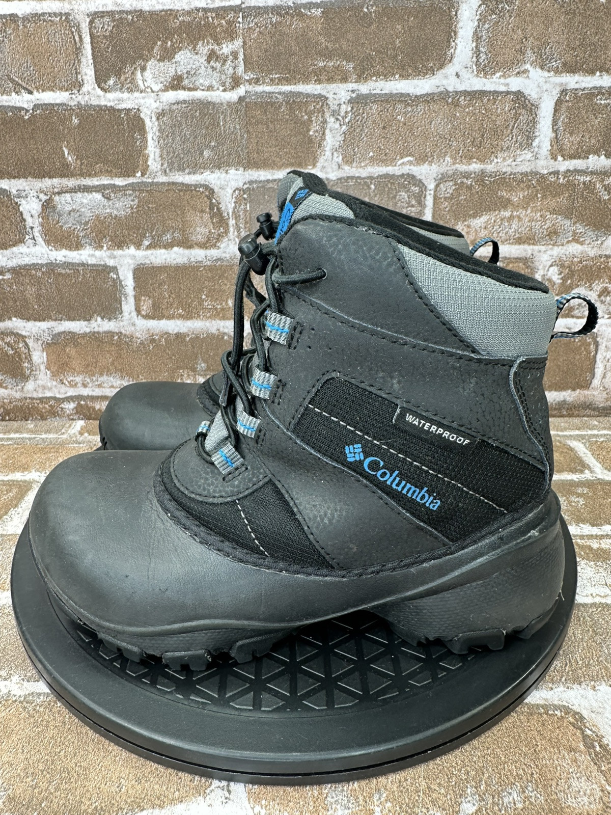 Columbia Rope Tow III Waterproof Snow Boots Black BY1322-010 Boys Youth Size 2