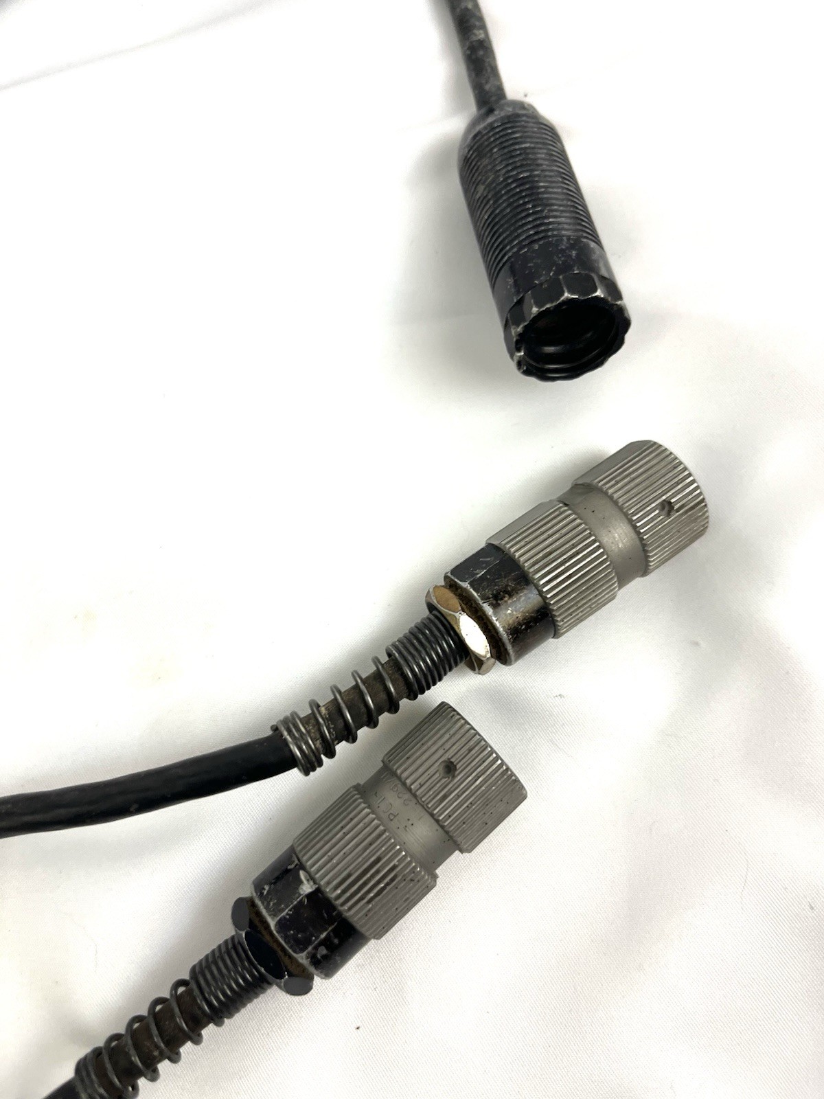 ~ VINTAGE US MILITARY Y-CABLE MBITR PRC RADIO INTERFACE SPLITTER 5 PIN