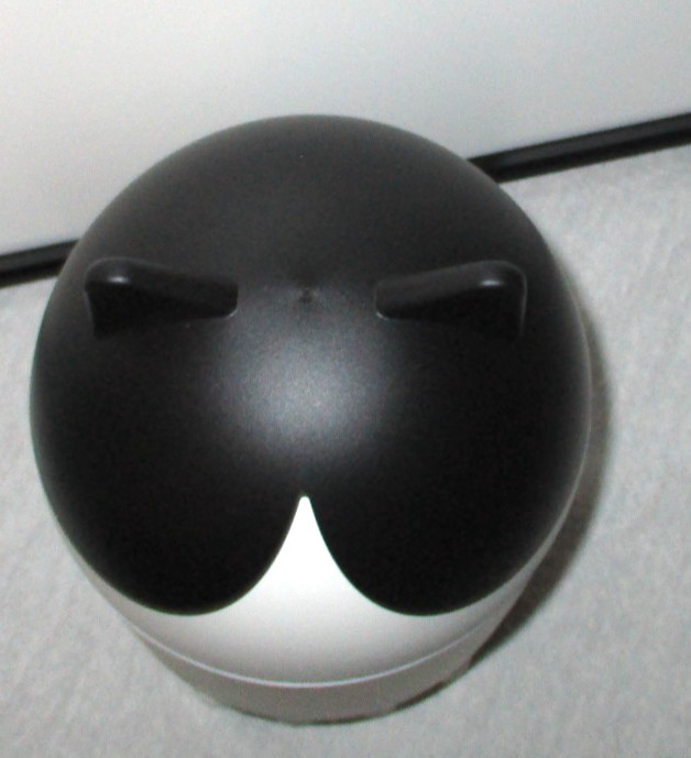 IKEA GREJSIMOJS Black & White Cat Shaped Desktop Storage Box w/ Lid 506.031.78