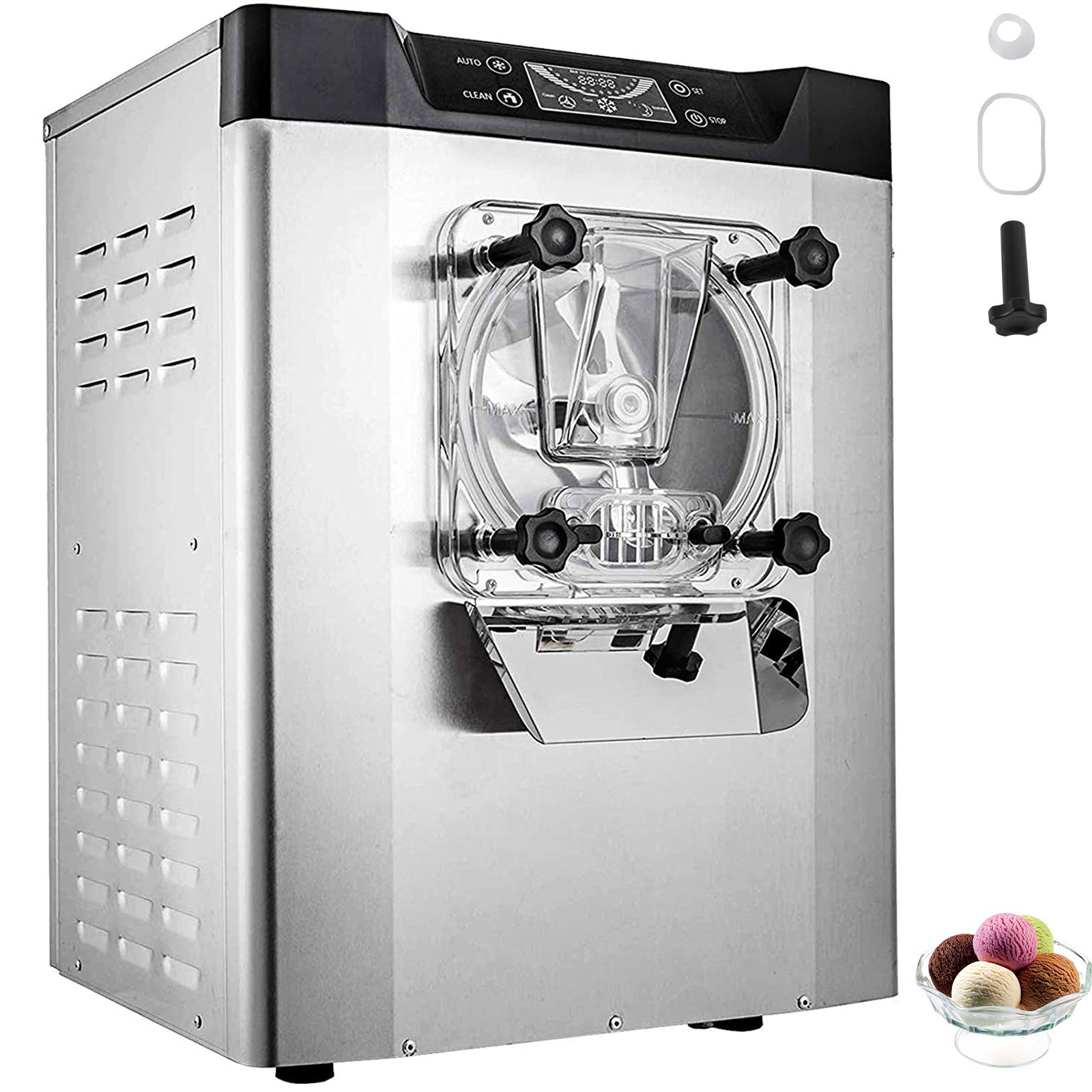 Commercial Frozen Hard Ice Cream Machine 20L/H Yogurt Ice Cream Maker 110V