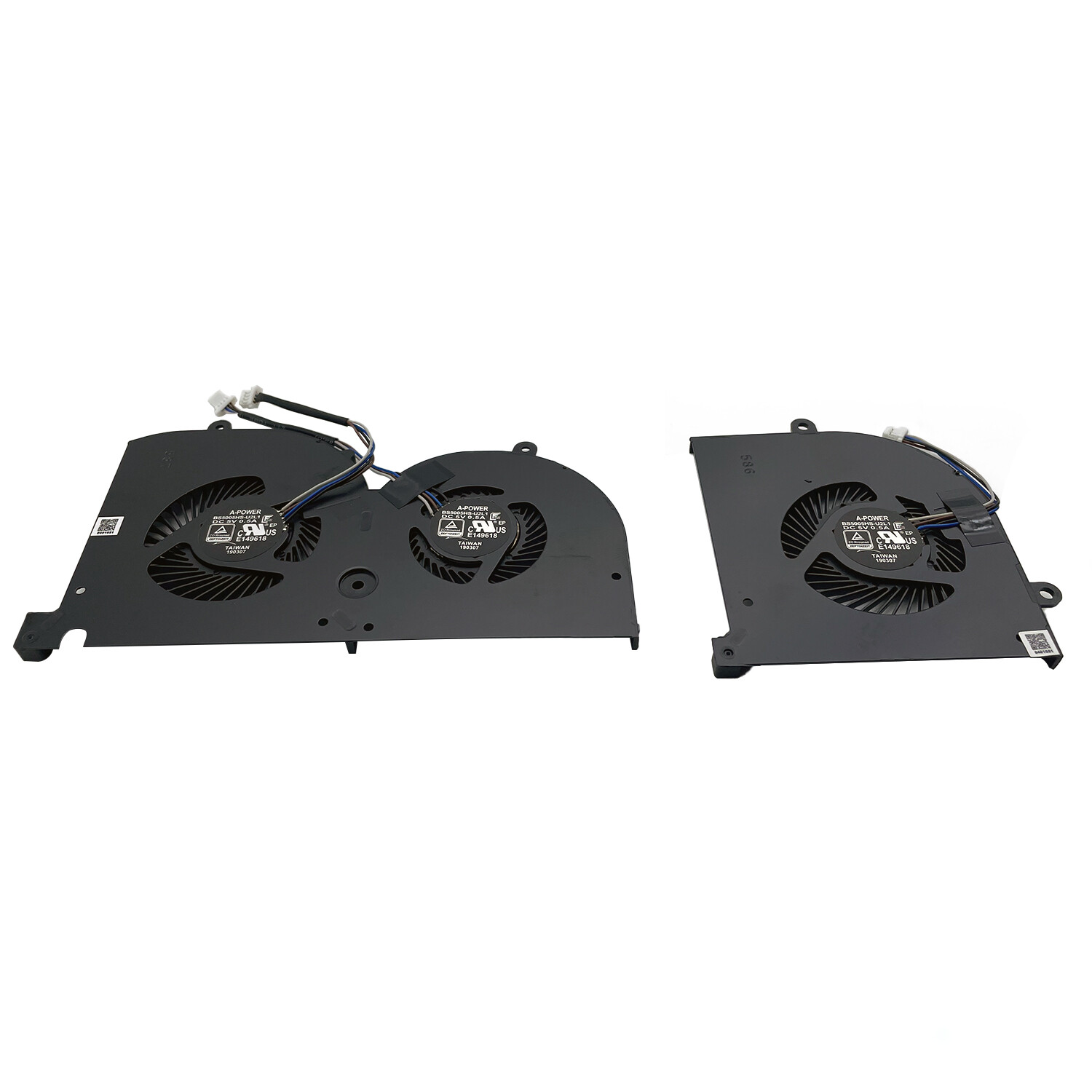 5V CPU & GPU Cooling Fan For MSI GS75 Stealth P75 Creator MS-17G1 MS-17G2 US