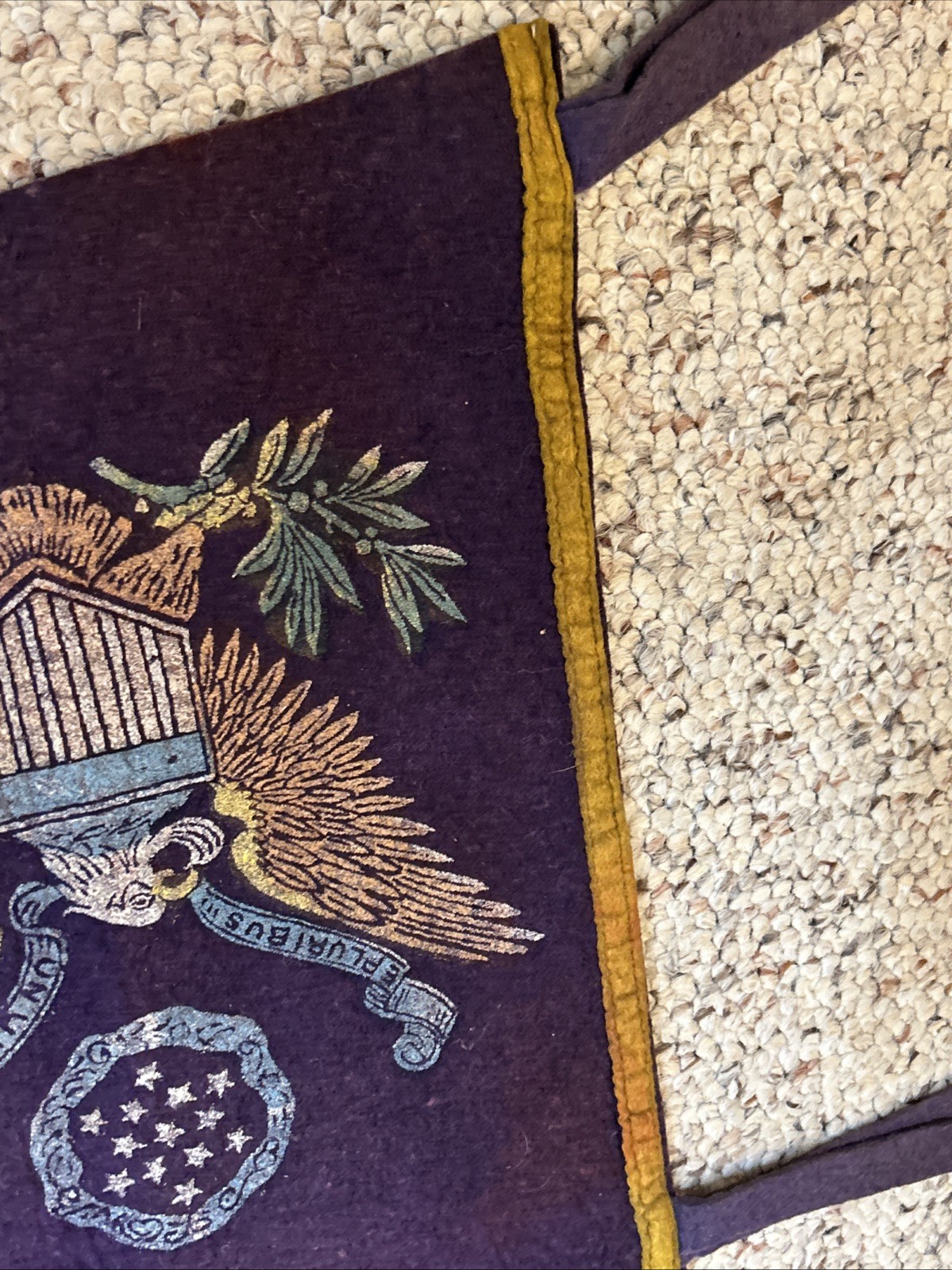 Vintage National Guard State Camp 1939 Pennant WWII Preparation