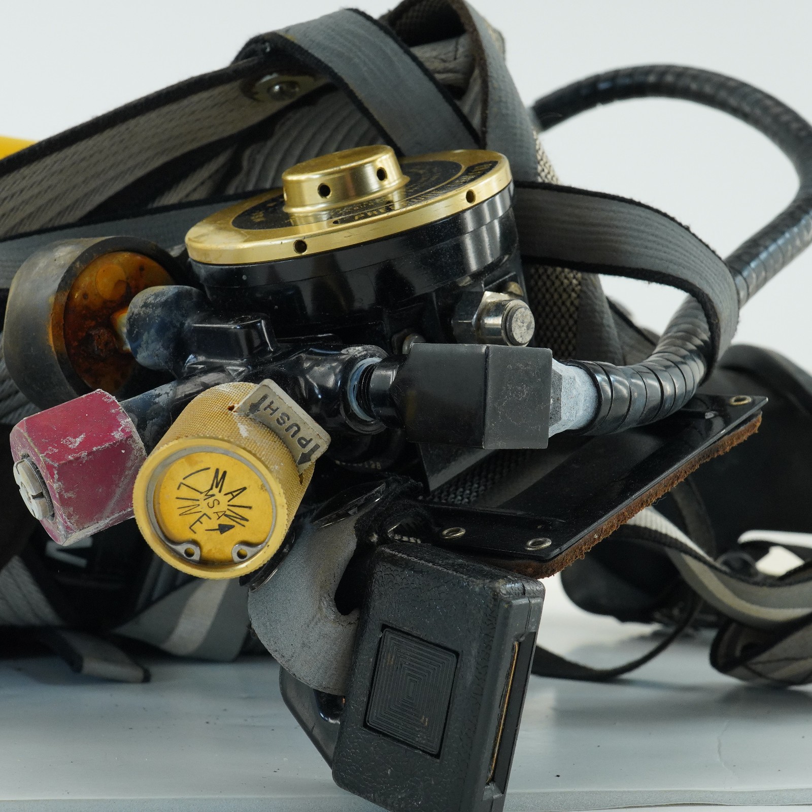 MSA Ultralight II Tank Harness Air Mask SCBA AS IS AS FOUND