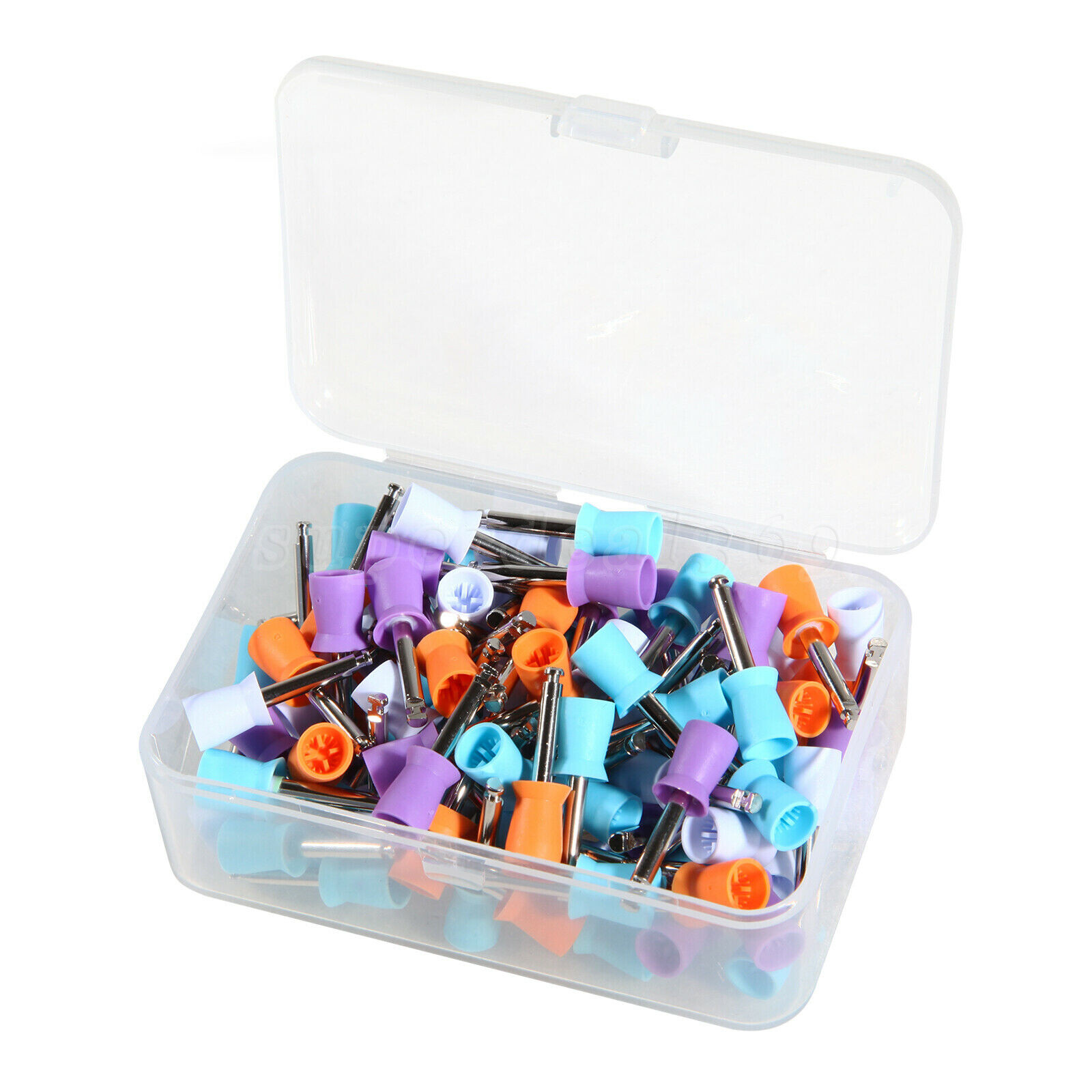 100PCS Mixed Dental Prophy Tooth Polishing Cups Latch Type Rubber Disposable