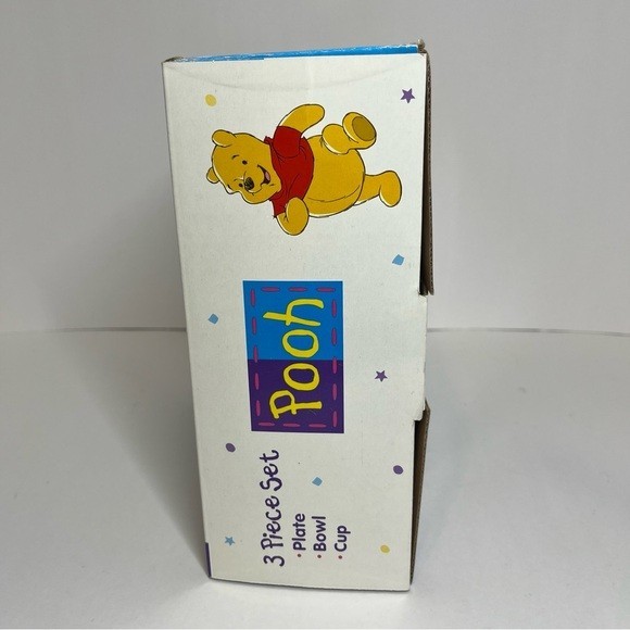 Vintage NEW Winnie the Pooh 3pc Zak Designs Plate Bowl Cup Dinnerware Set