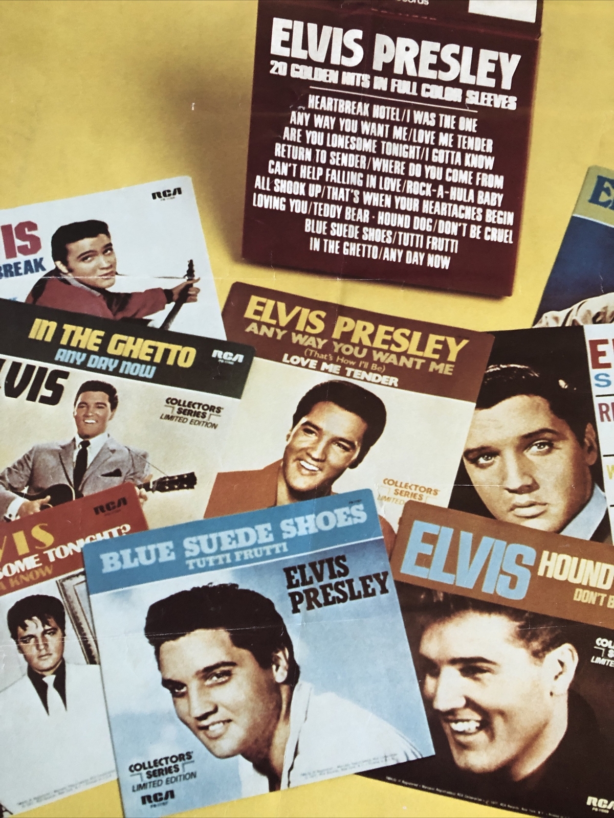 Elvis Presley Collectors Series Poster RCA Records 1978 18" x 18" Advertising