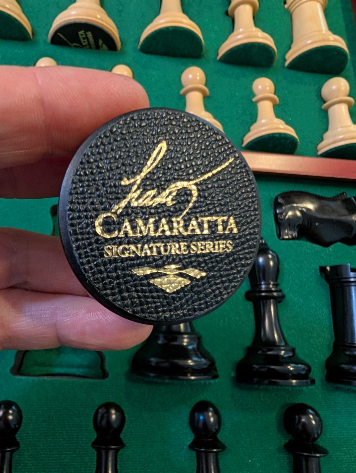 House of Staunton Wood Chess Set Pieces w Case Sam Reshevski Camaratta 4.5" King