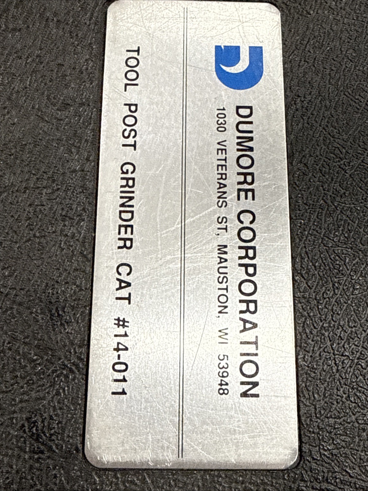 DUMORE 14-011 TOOLPOST GRINDER w Extras Excellent 🇺🇸