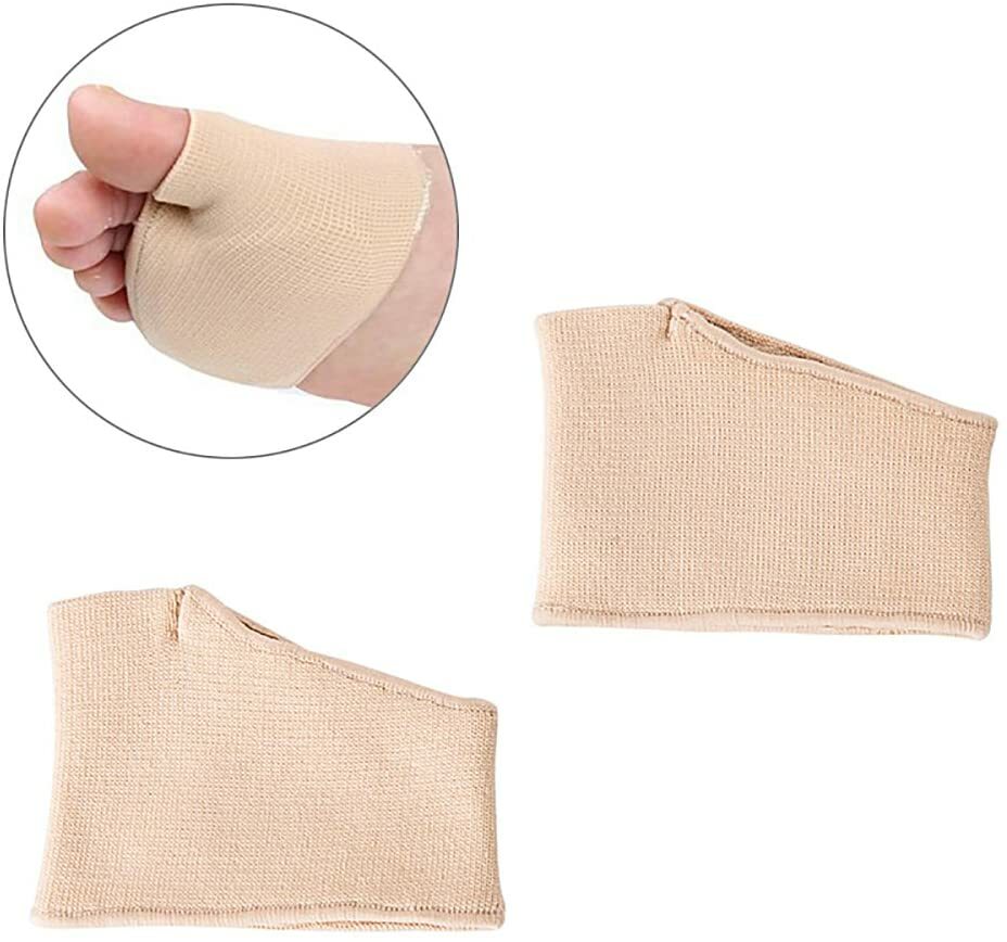 4 Pack For Man Women Fabric Metatarsal Pads Sleeve with Gel Sole Cushion Gift US