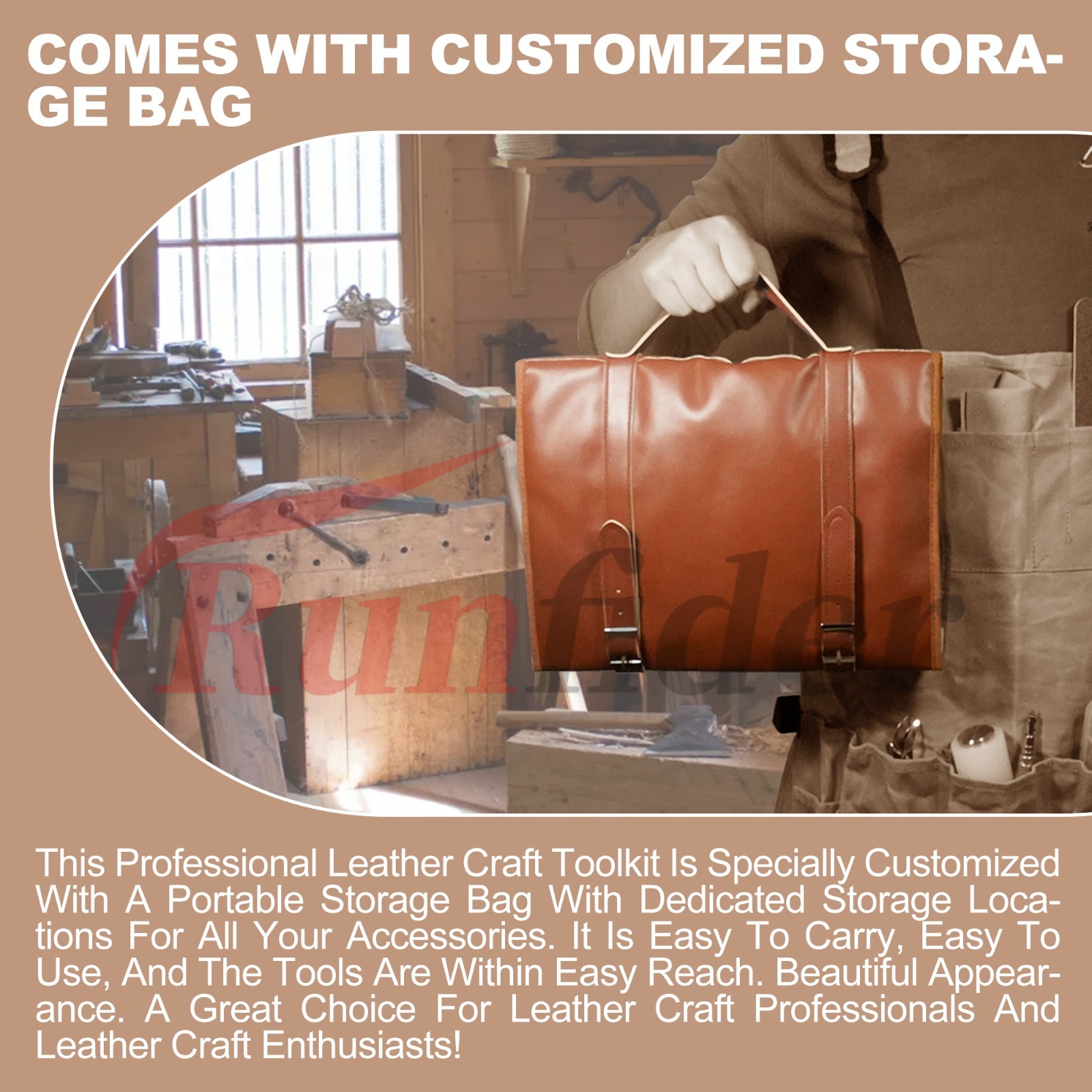 Leather Tooling Kit Craft Tools Leather Working Kit with Cutting Mats Crafts