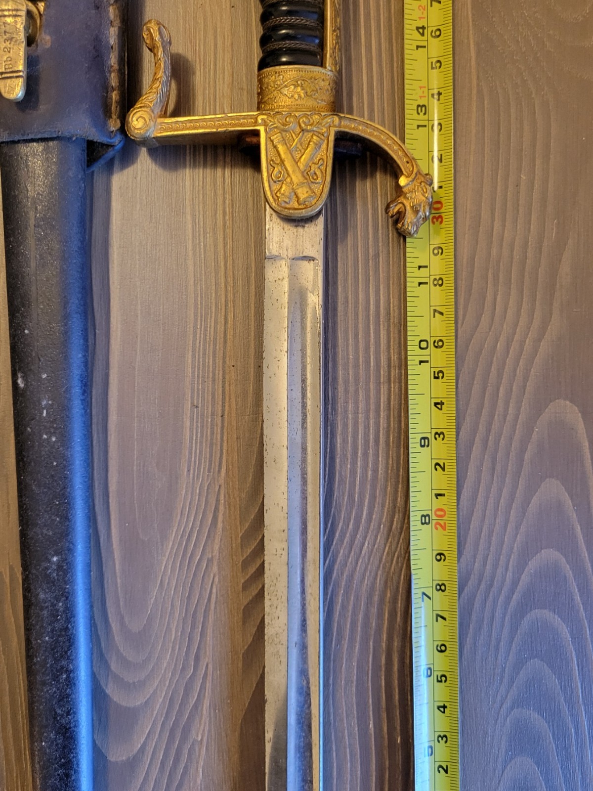 Baron Modified German WWI Lion's Head Saber Dagger Sheath