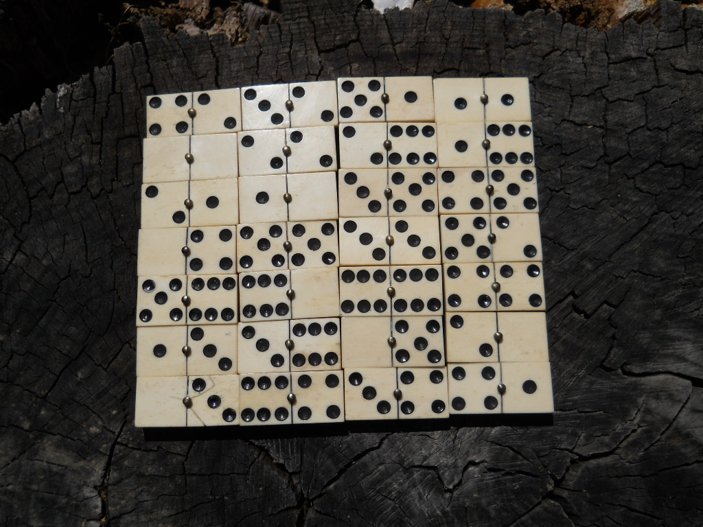 Old Rare Vintage Antique Civil War Relic Domino Game Piece Extremely Rare