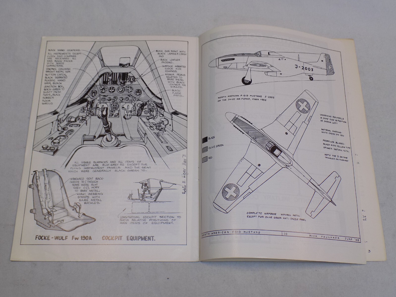 IPMS Magazine 5 1971 International Plastic Modellers Society FW189 FW190 Mustang